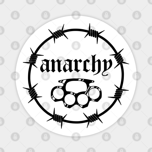 Anarchy Brass knuckles Magnet by Smurnov